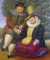 Rubens and His Wife 2 Fernando Botero